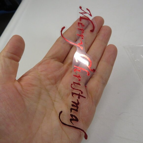 K & Company Dark Red Metallic Acetate w silver backed stickers 1 new 1 opened pk - Picture 7 of 10